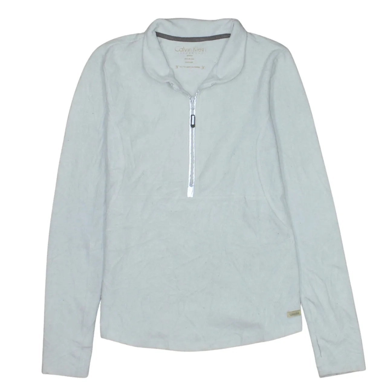 Calvin Klein 90's Hiking Warm Half Zip Sweatshirt Medium Grey sold by Vintage Club