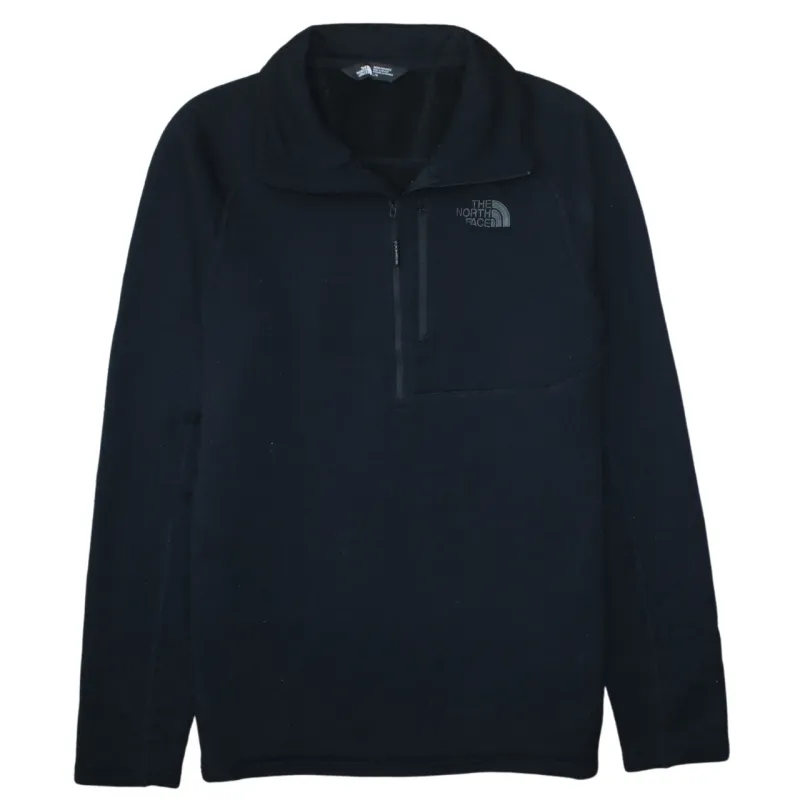 The North Face Black Fleece Sweatshirt Men’s Large Quarter Zip Embroidered Logo Pullover Top sold by Vintage Club