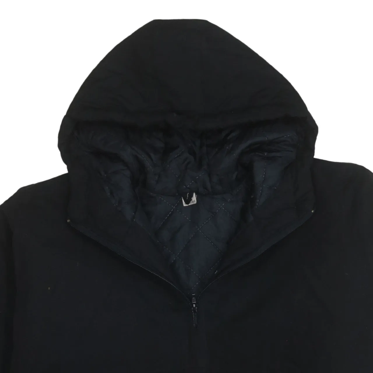 Ellesse Black Hooded Jacket Men’s XLarge Half Zip Embroidered Front Logo Printed Back Anorak sold by Vintage Club product image thumbnail 3
