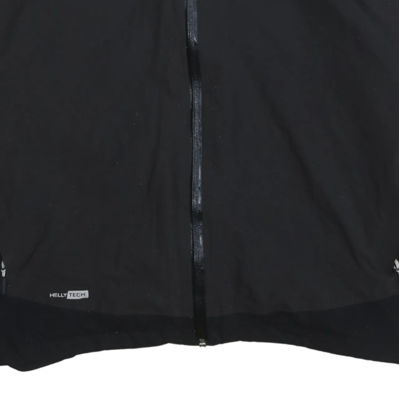 Helly Hansen Black Hooded Windbreaker Jacket Women's XLarge Helly Tech Logo Zip Pockets Outerwear sold by Vintage Club product image thumbnail 4