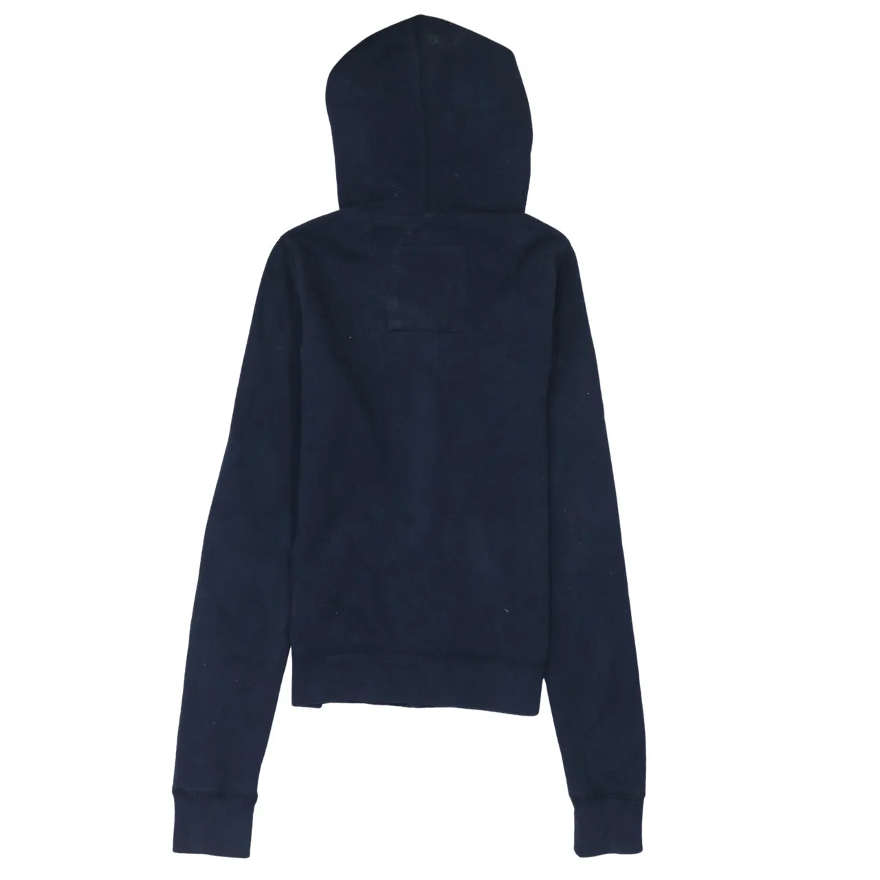 Hollister 90's Spellout Full Zip Up Hoodie Small Navy Blue sold by Vintage Club product image thumbnail 2
