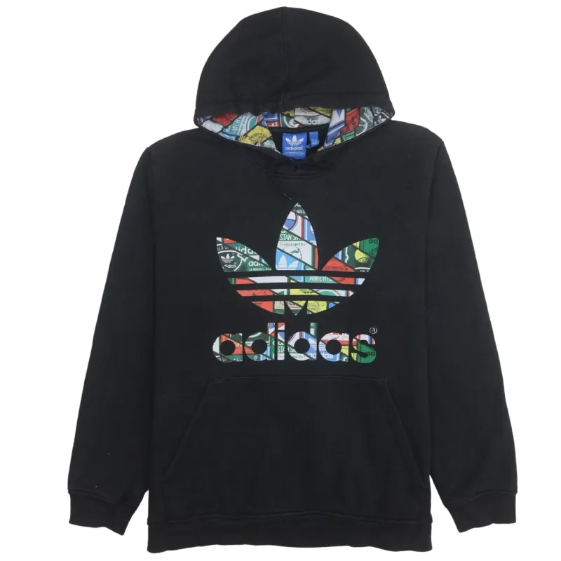 Adidas 90's Spellout Pullover Hoodie XLarge Black sold by Vintage Club