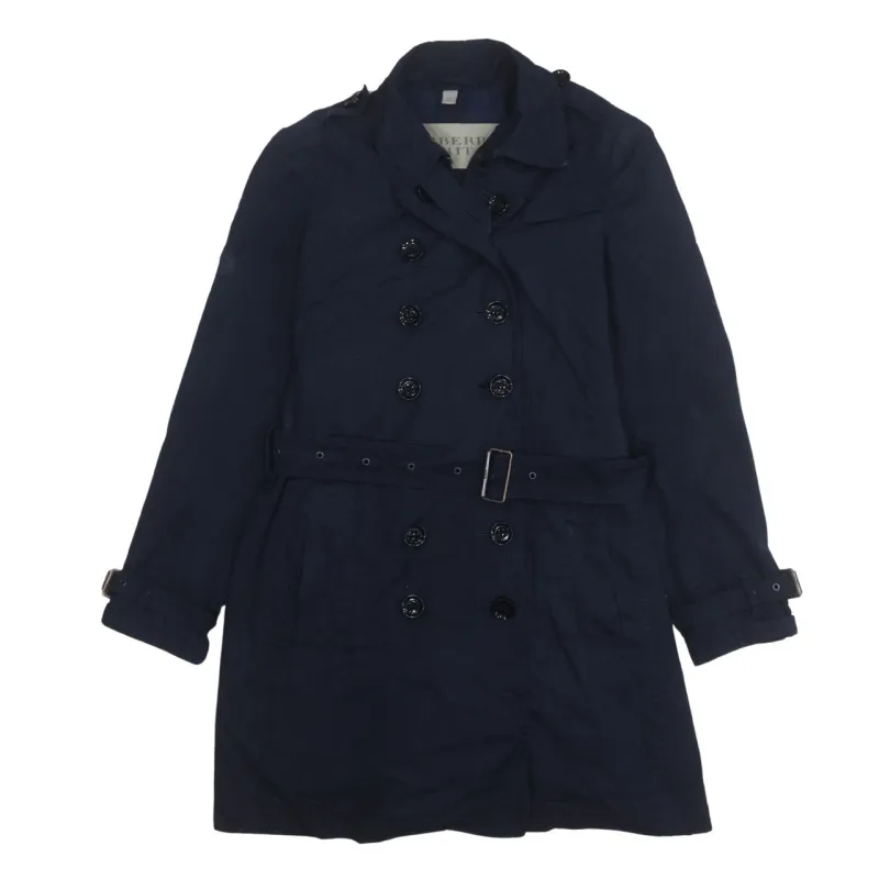 Burberry 90's Plain Button Up Windbreaker XSmall  Navy Blue made by Burberry