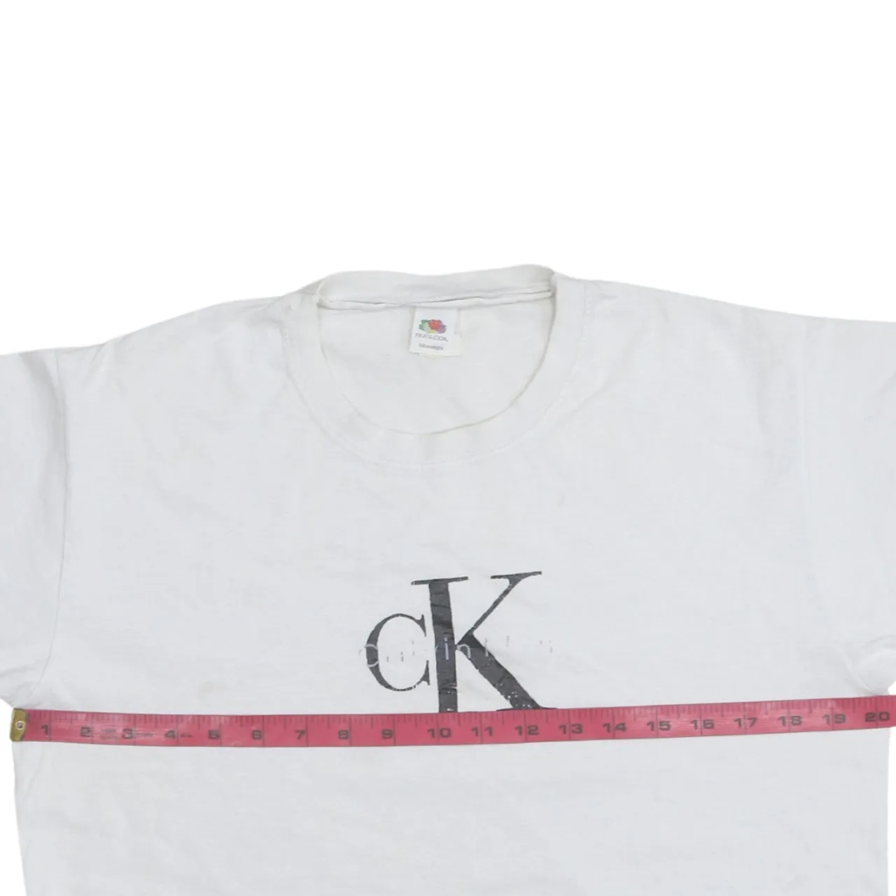 Calvin Klein 90's Spellout Short Sleeves T Shirt Medium White sold by Vintage Club product image thumbnail 5