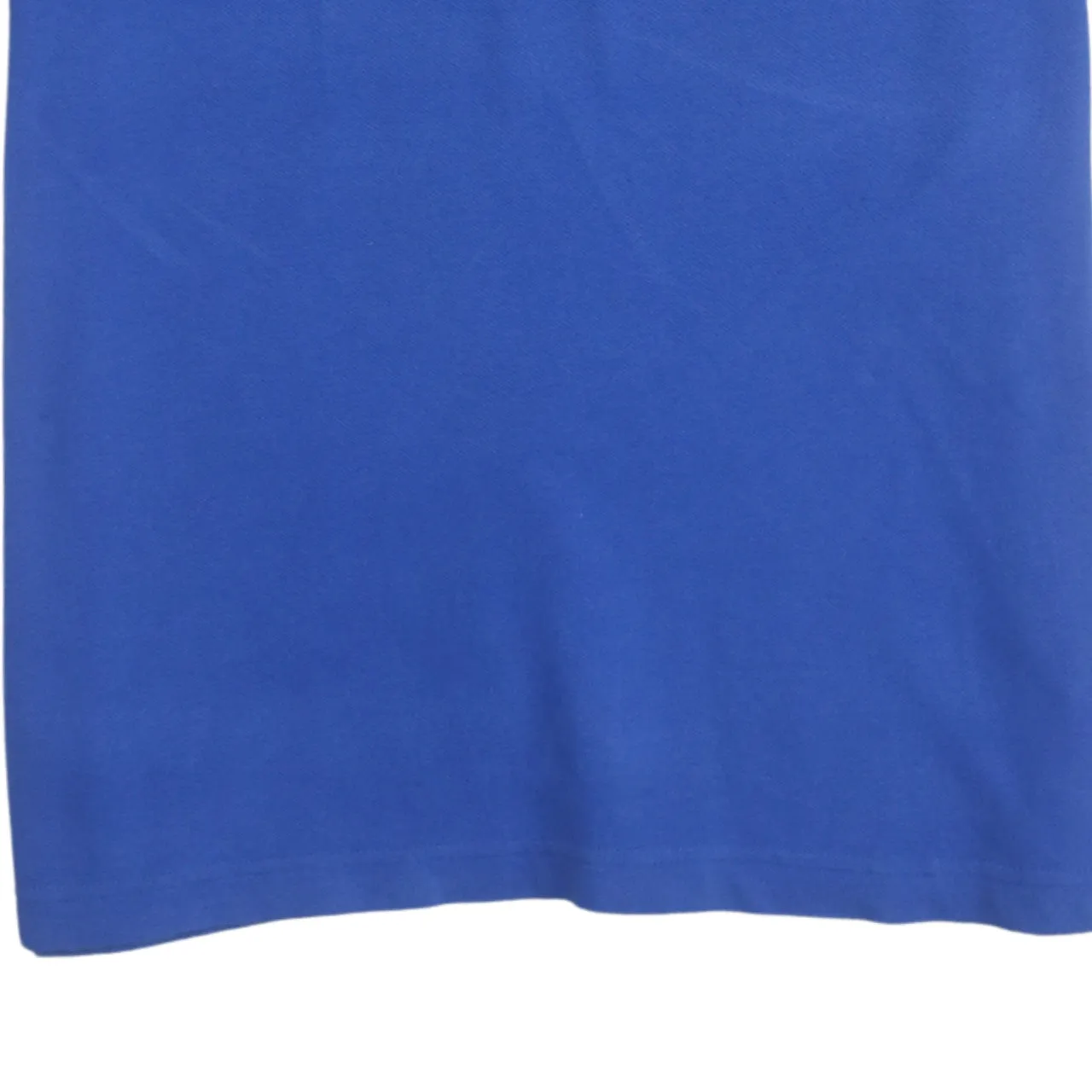 Nautica 90's Short Sleeves Quarter Button Polo Shirt Medium Blue sold by Vintage Club product image thumbnail 4