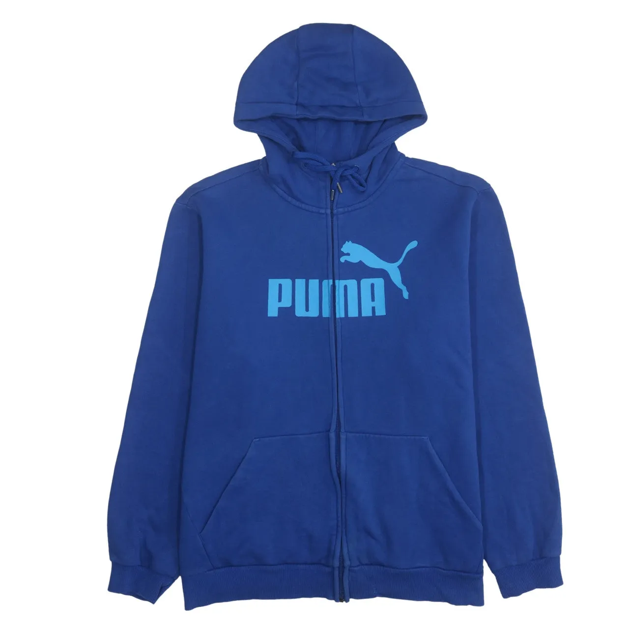 Puma 90's Spellout Full Zip Up Hoodie XLarge Blue sold by Vintage Club