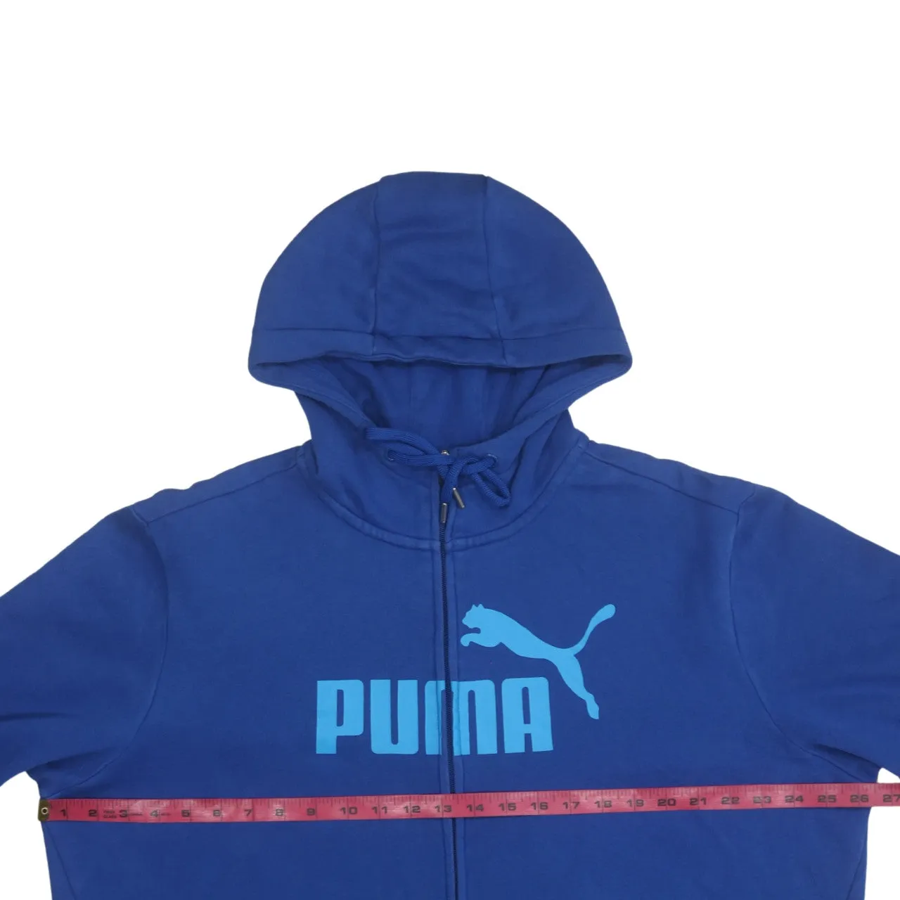 Puma 90's Spellout Full Zip Up Hoodie XLarge Blue sold by Vintage Club product image thumbnail 5