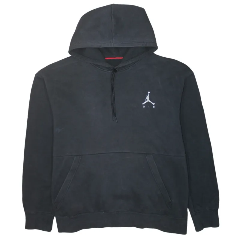 Jordan 90's Drawstring Pockets Pullover Hoodie XXLarge (2XL) Black sold by Vintage Club