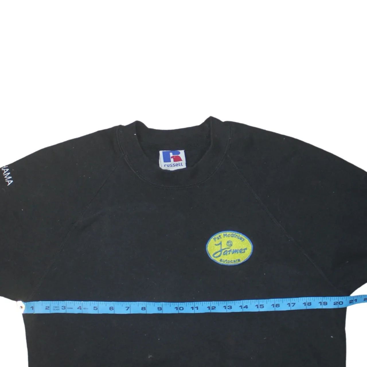 Russell Athletic 90's Lightweight Crew Neck Sweatshirt Medium Black sold by Vintage Club product image thumbnail 5