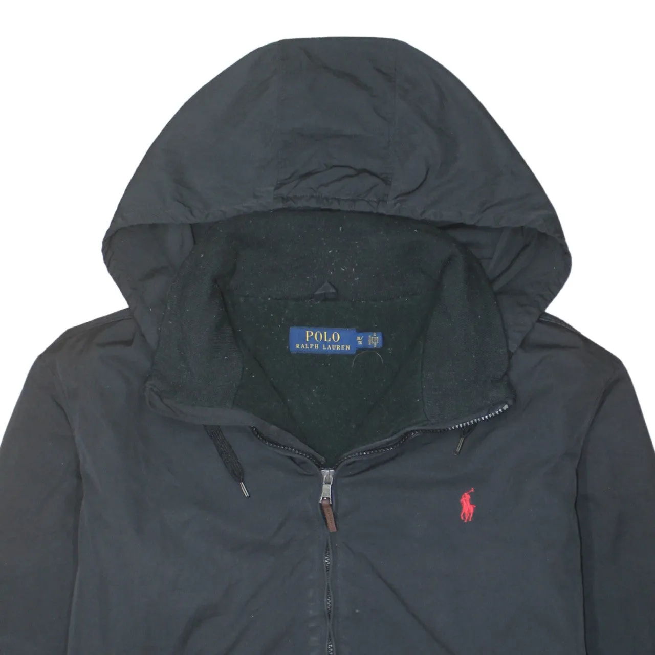 Polo Ralph Lauren 90's Hooded Full Zip Up Windbreaker XLarge Black sold by Vintage Club product image thumbnail 3