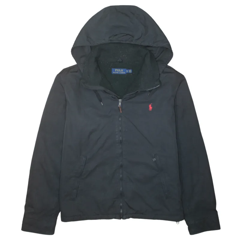 Polo Ralph Lauren 90's Hooded Full Zip Up Windbreaker XLarge Black sold by Vintage Club