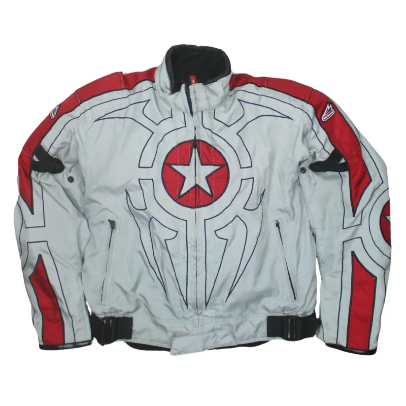 Hein Gericke 90's Heavyweight Full Zip Up Windbreaker Small Grey sold by Vintage Club