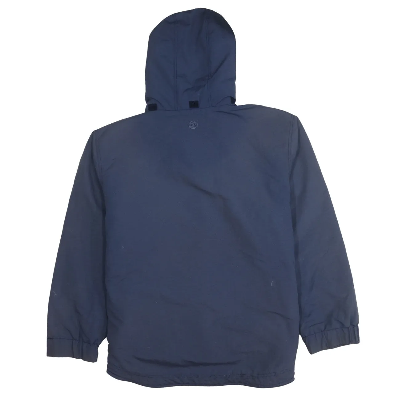 Timberland 90's Hooded Full Zip Up Windbreaker Large Navy Blue sold by Vintage Club product image thumbnail 2