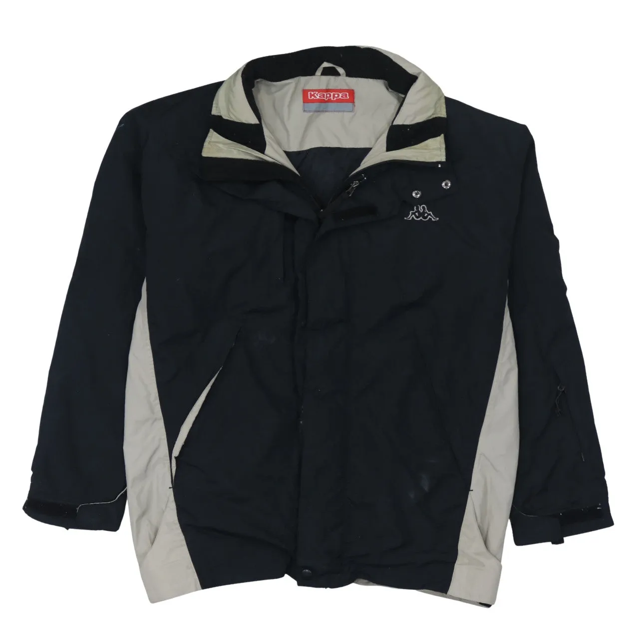 Kappa 90's Lightweight Full Zip Up Windbreaker XLarge Black sold by Vintage Club