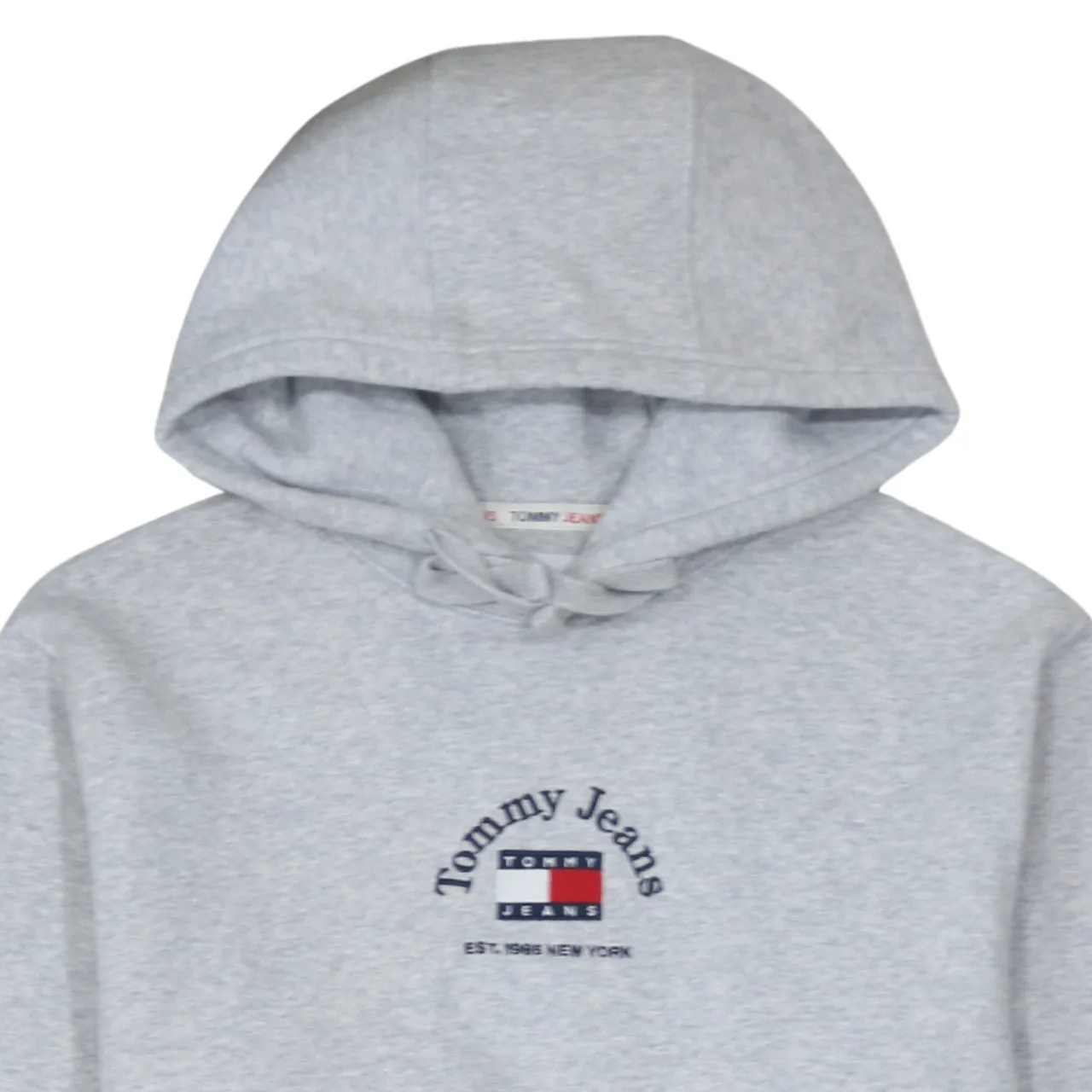 Tommy Jeans 90's Drawstring Pockets Pullover Hoodie Medium Grey sold by Vintage Club product image thumbnail 3