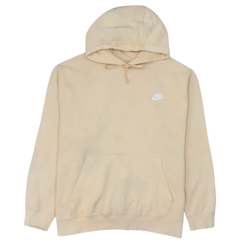Nike 90's Swoosh Pullover Hoodie XLarge Beige Cream made by Nike