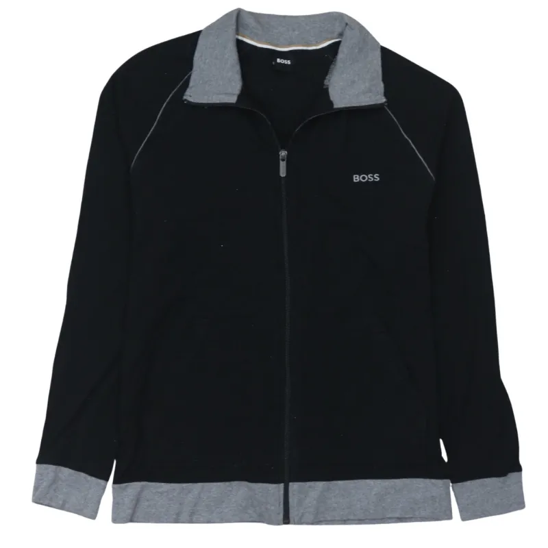 HUGO BOSS 90's Lightweight Full Zip Up Sweatshirt Medium Black sold by Vintage Club