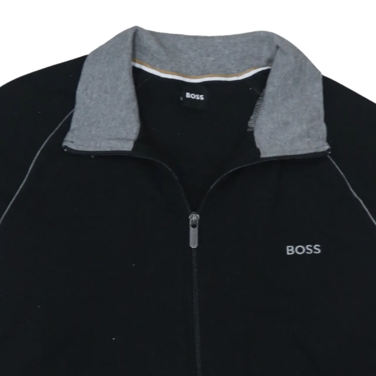 HUGO BOSS 90's Lightweight Full Zip Up Sweatshirt Medium Black sold by Vintage Club product image thumbnail 3