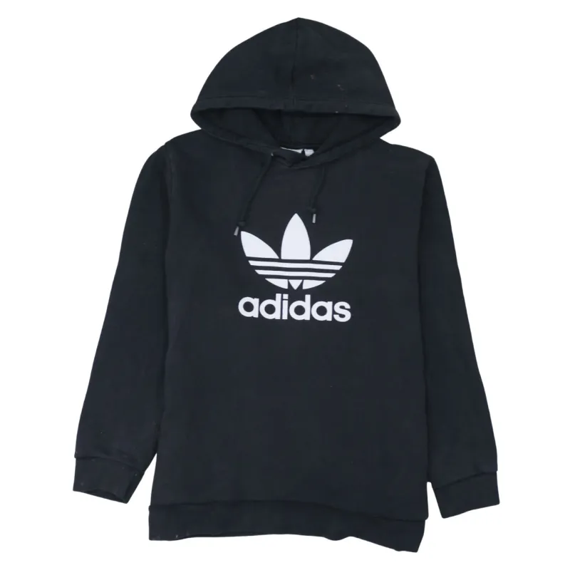 Adidas 90's Spellout Pullover Hoodie Medium Black sold by Vintage Club