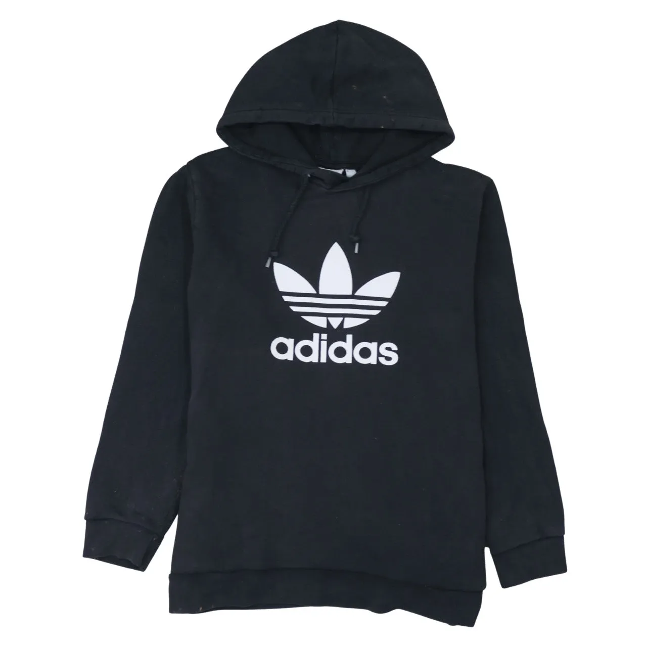 Adidas 90's Spellout Pullover Hoodie Medium Black sold by Vintage Club