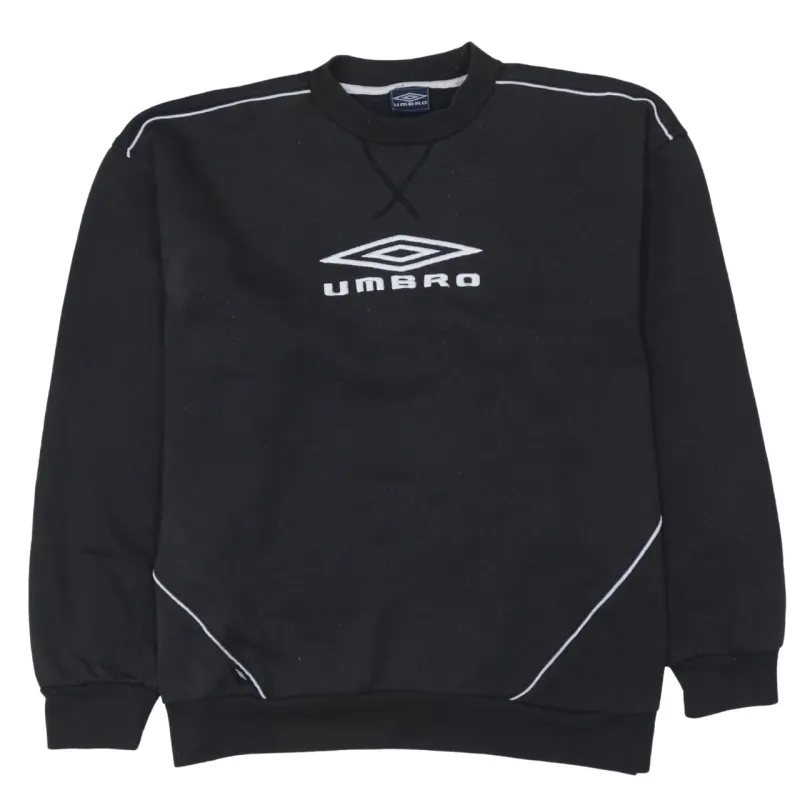 Umbro 90's Spellout Crew Neck Sweatshirt XXLarge (2XL) Black sold by Vintage Club