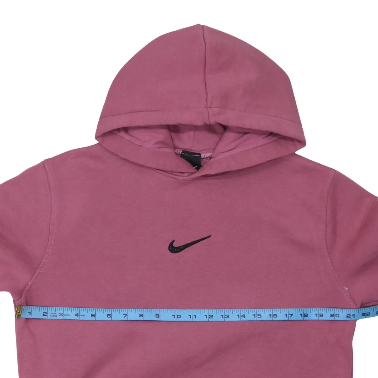 Nike 90's Center Middle Swoosh Pullover Hoodie Large Pink sold by Vintage Club product image thumbnail 5