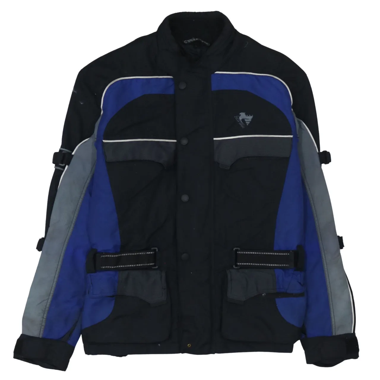 Retro 90's Heavyweight Button Up Windbreaker Large Black sold by Vintage Club