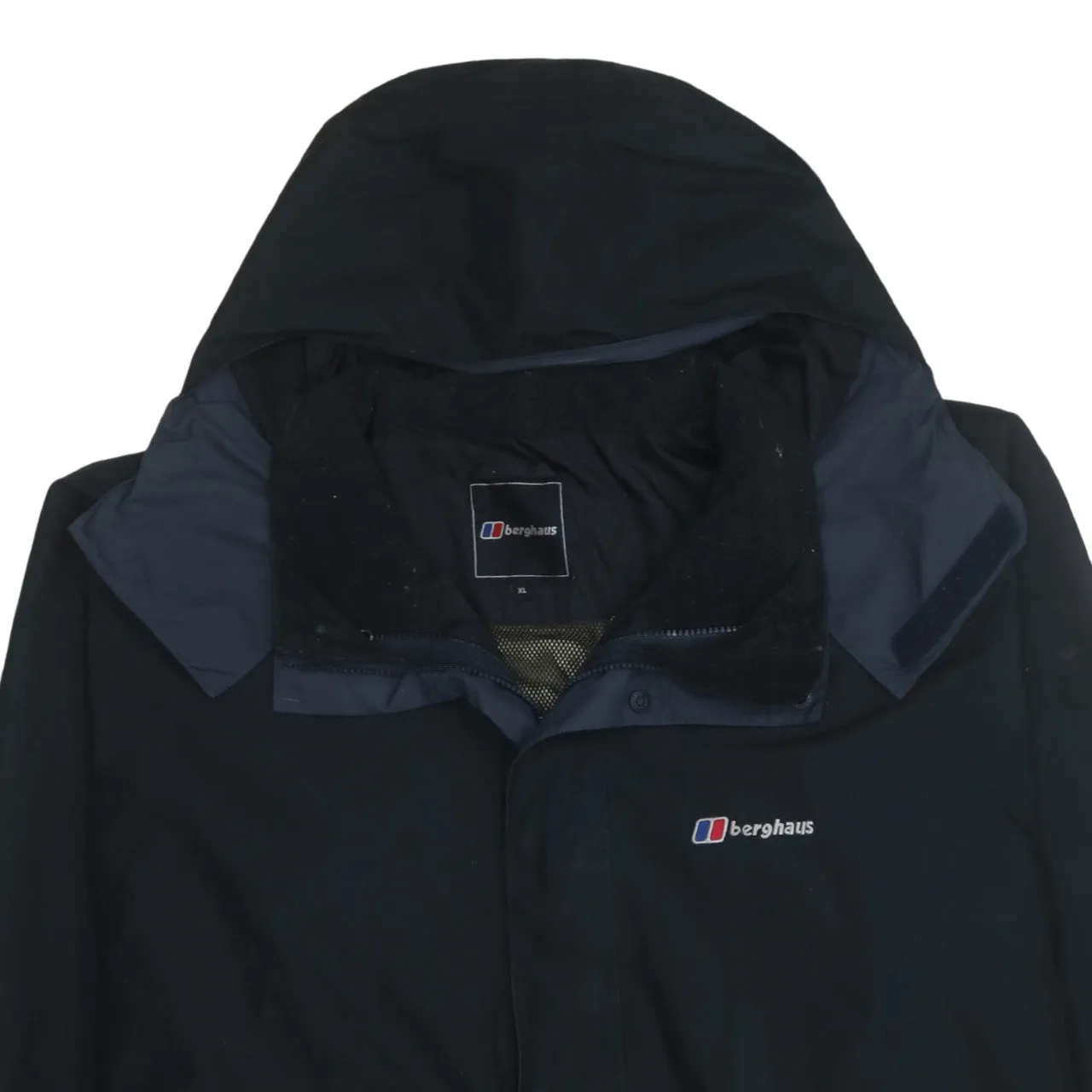 Berghaus 90's Hooded Full Zip Up Windbreaker XLarge Black sold by Vintage Club product image thumbnail 3