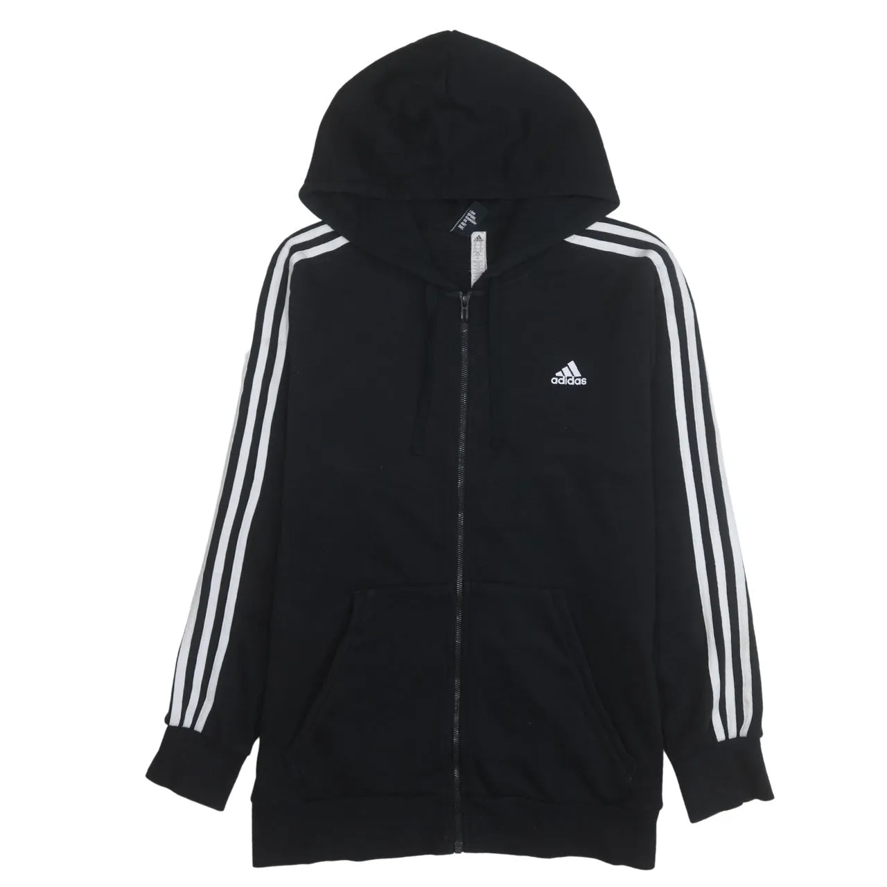 Adidas 90's Short Sleeves Full Zip Up Hoodie XLarge Black sold by Vintage Club