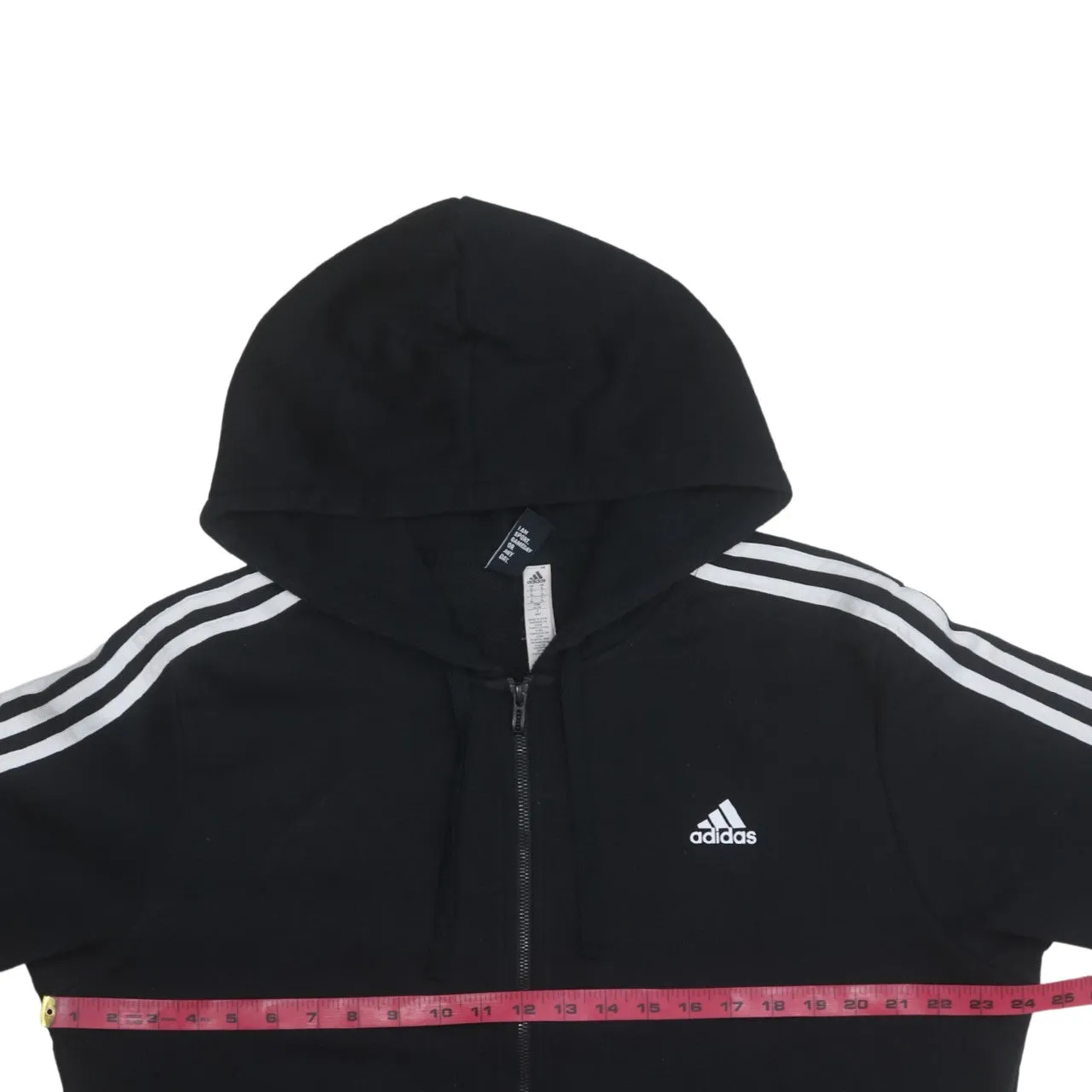 Adidas 90's Short Sleeves Full Zip Up Hoodie XLarge Black sold by Vintage Club product image thumbnail 5