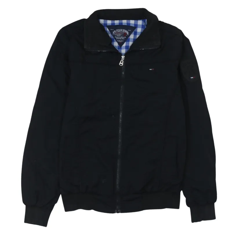 Tommy Hilfiger 90's Lightweight Full Zip Up Windbreaker Medium Black sold by Vintage Club