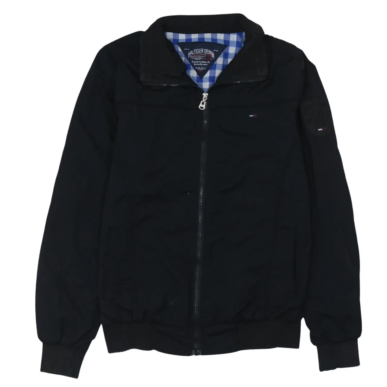 Tommy Hilfiger 90's Lightweight Full Zip Up Windbreaker Medium Black sold by Vintage Club