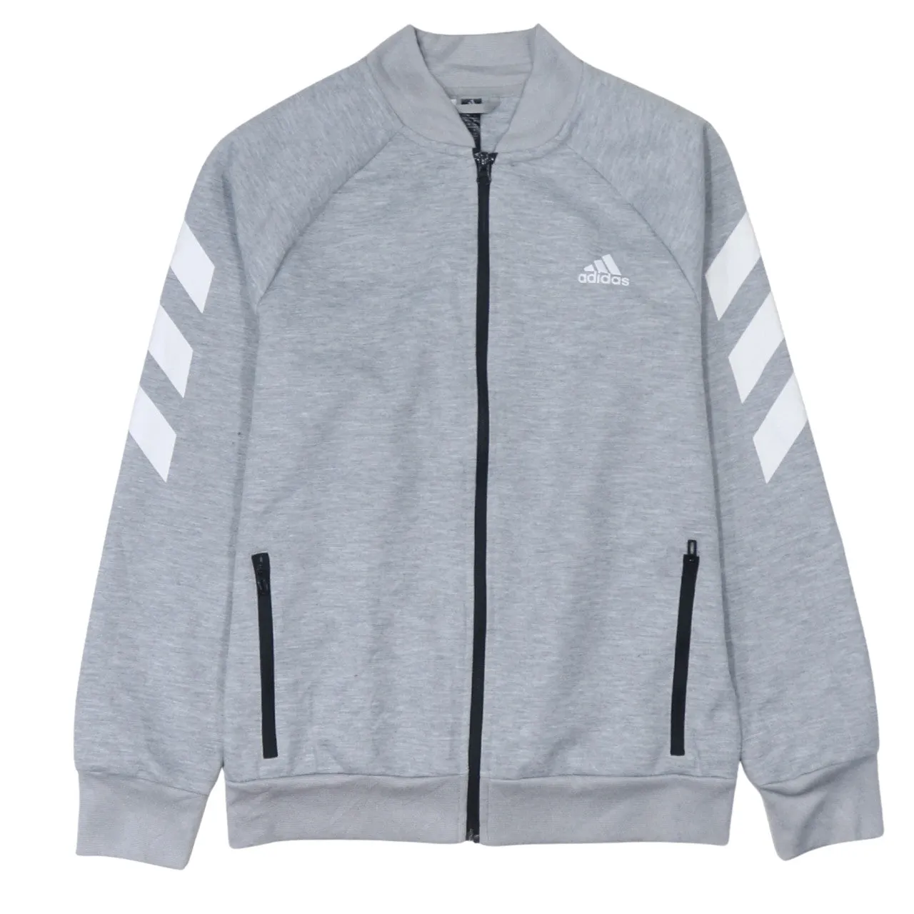 Adidas 90's Lightweight Full Zip Up Sweatshirt Large Grey sold by Vintage Club