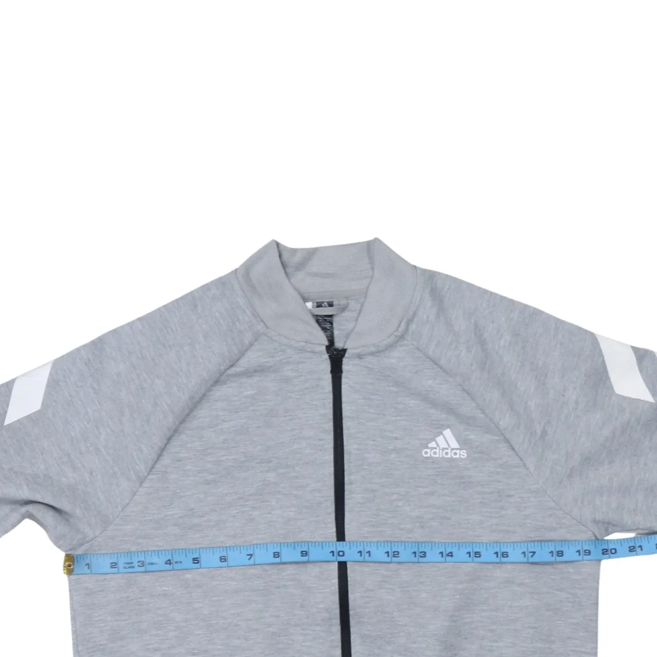 Adidas 90's Lightweight Full Zip Up Sweatshirt Large Grey sold by Vintage Club product image thumbnail 5