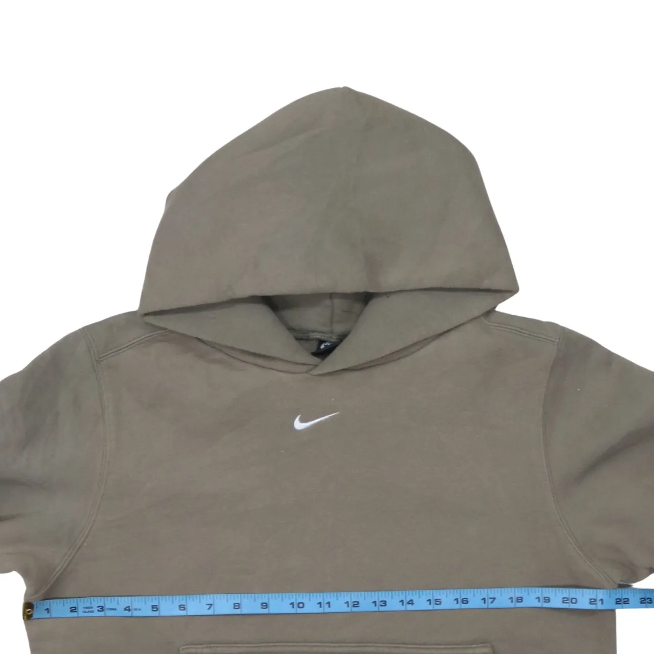 Nike 90's Center Middle Swoosh Pullover Hoodie Medium Brown sold by Vintage Club product image thumbnail 5