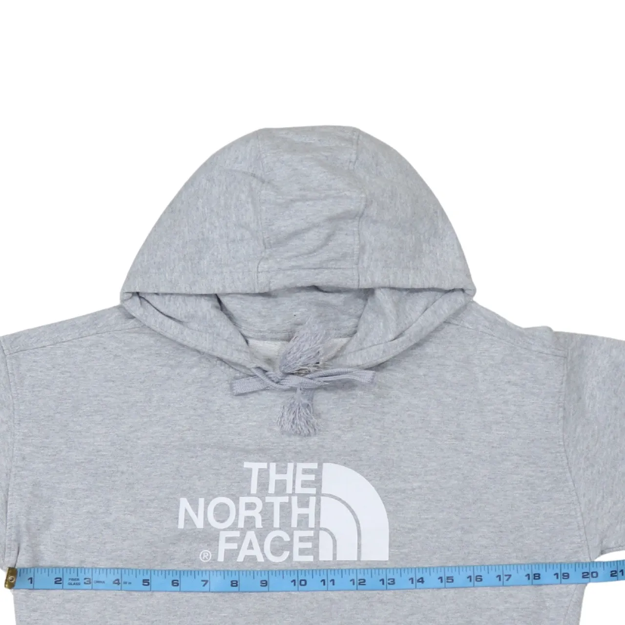 The North Face 90's Spellout Pullover Hoodie Medium Grey sold by Vintage Club product image thumbnail 5