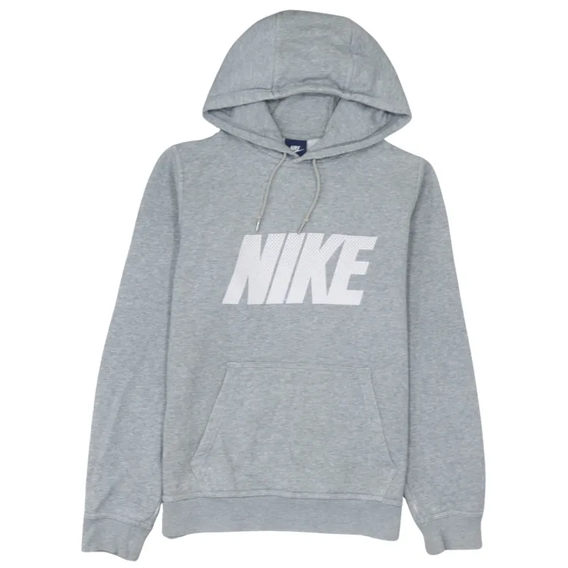 Nike 90's Spellout Pullover Hoodie Small Grey sold by Vintage Club