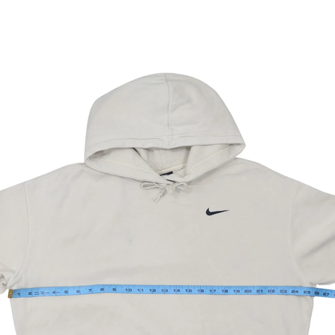 Nike 90's Swoosh Pullover Hoodie Medium Beige Cream sold by Vintage Club product image thumbnail 5