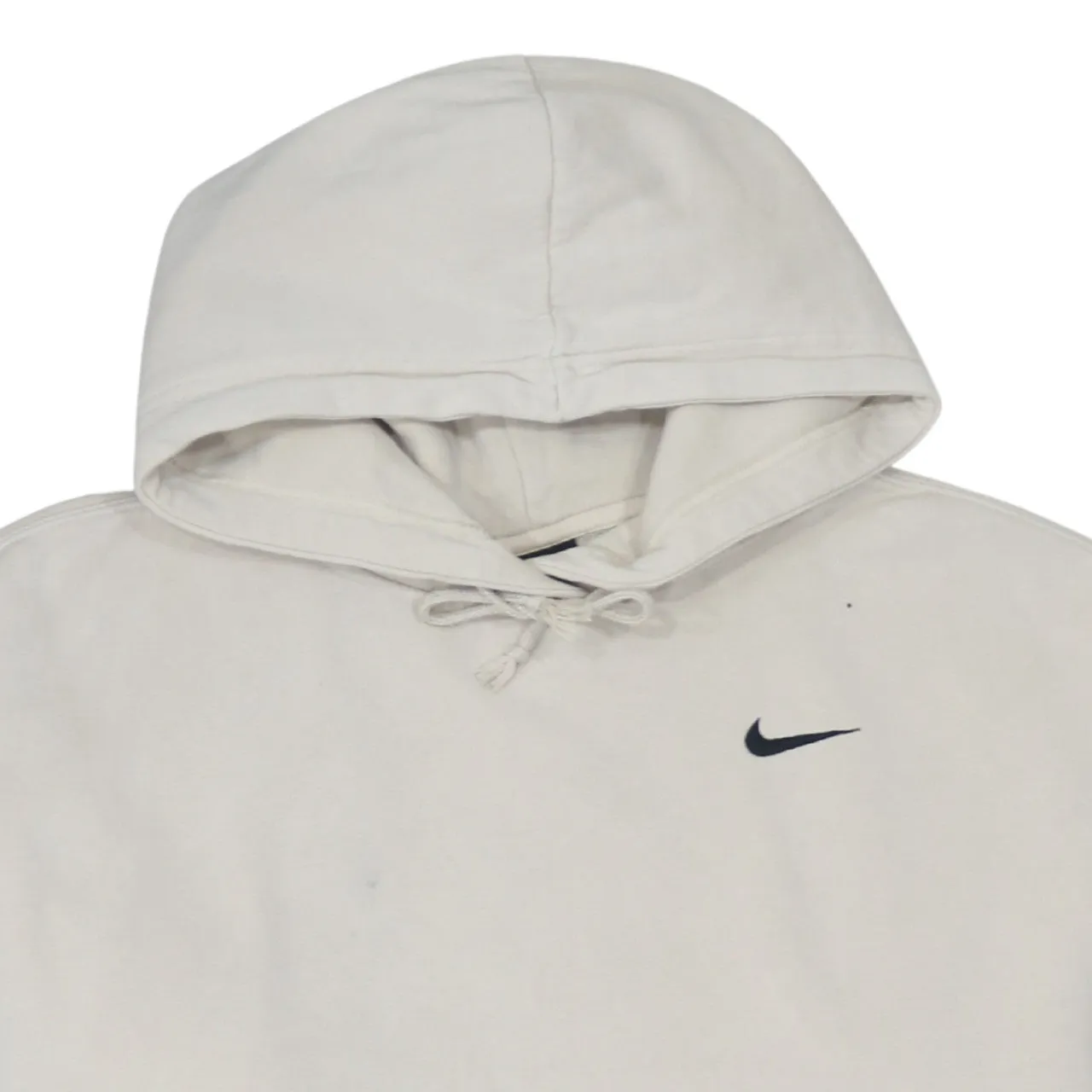 Nike 90's Swoosh Pullover Hoodie Medium Beige Cream sold by Vintage Club product image thumbnail 3