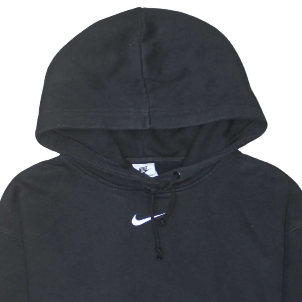 Nike 90's Center Middle Swoosh Pullover Hoodie Small Black sold by Vintage Club product image thumbnail 3
