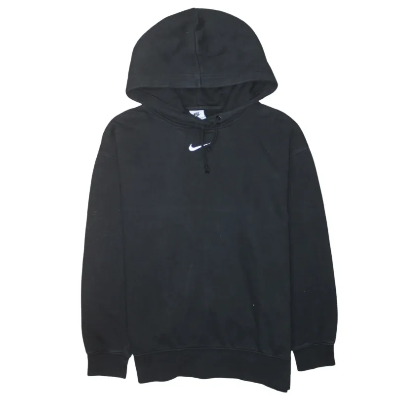 Nike 90's Center Middle Swoosh Pullover Hoodie Small Black sold by Vintage Club