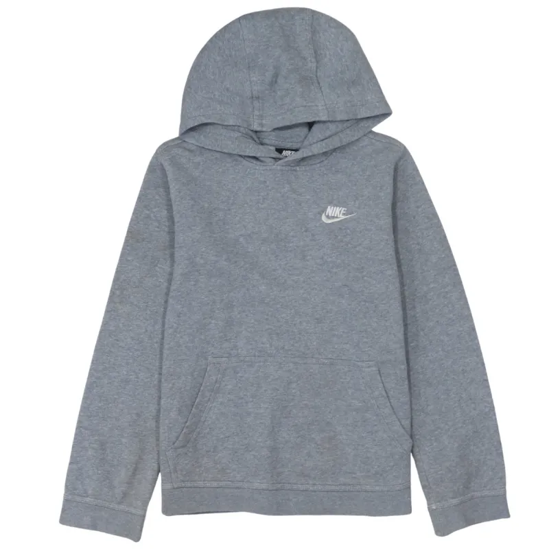 Nike 90's Swoosh Pullover Hoodie Large Grey sold by Vintage Club