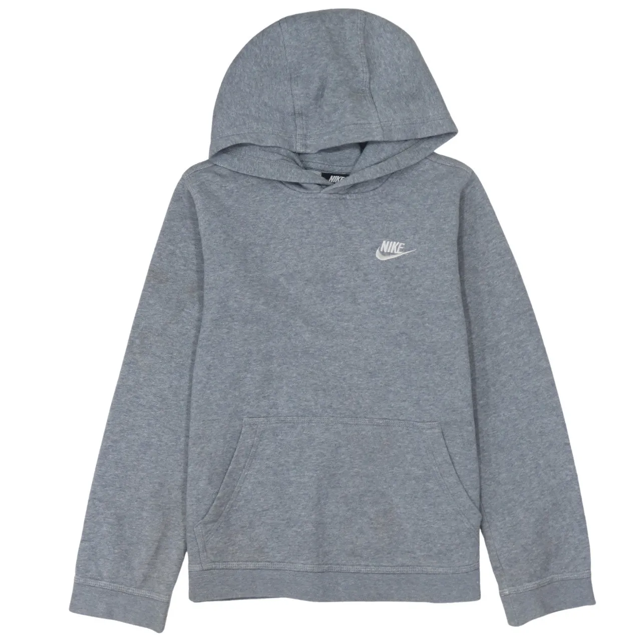 Nike 90's Swoosh Pullover Hoodie Large Grey sold by Vintage Club