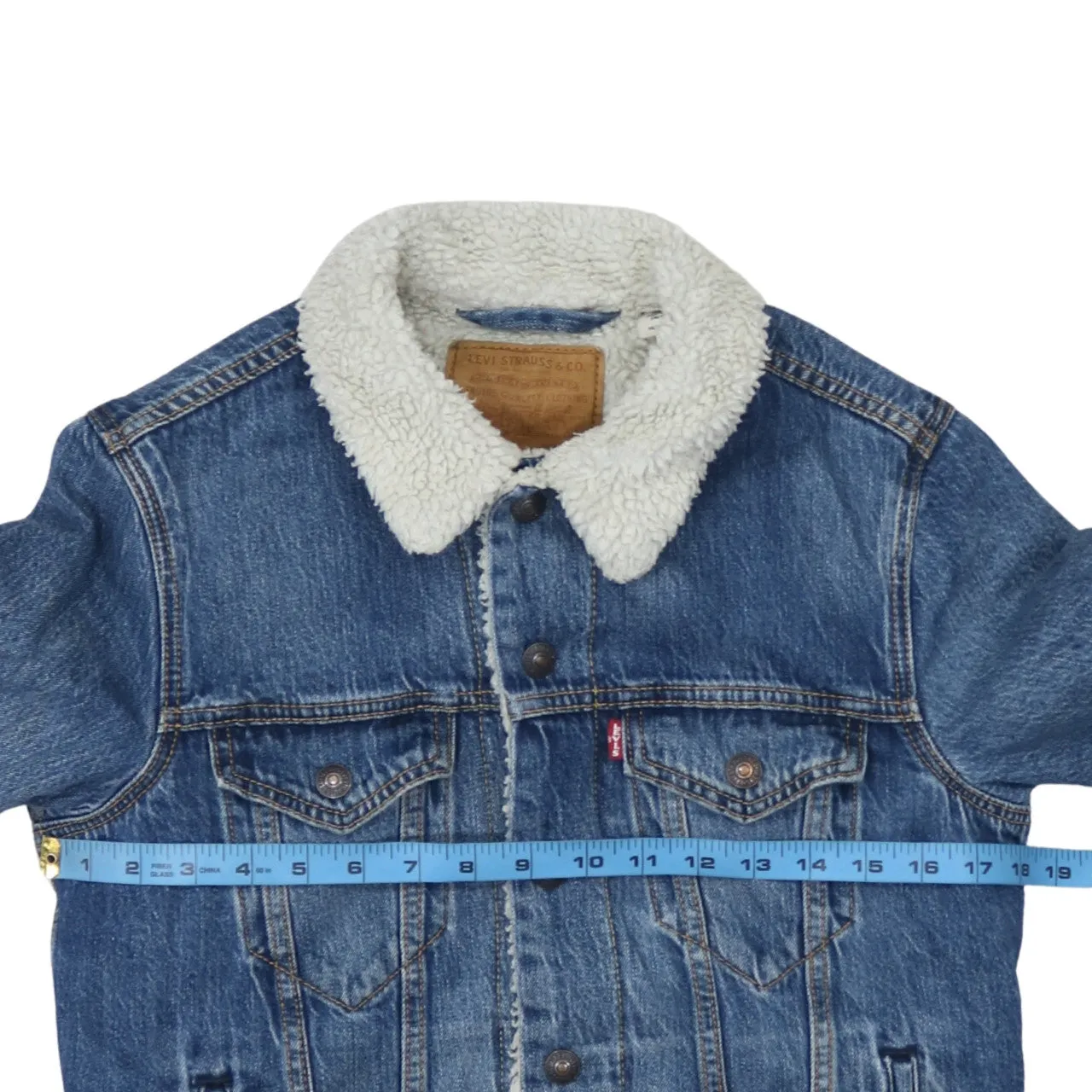 Levi's 90's Plain Button Up Denim Jacket XSmall Blue sold by Vintage Club product image thumbnail 5
