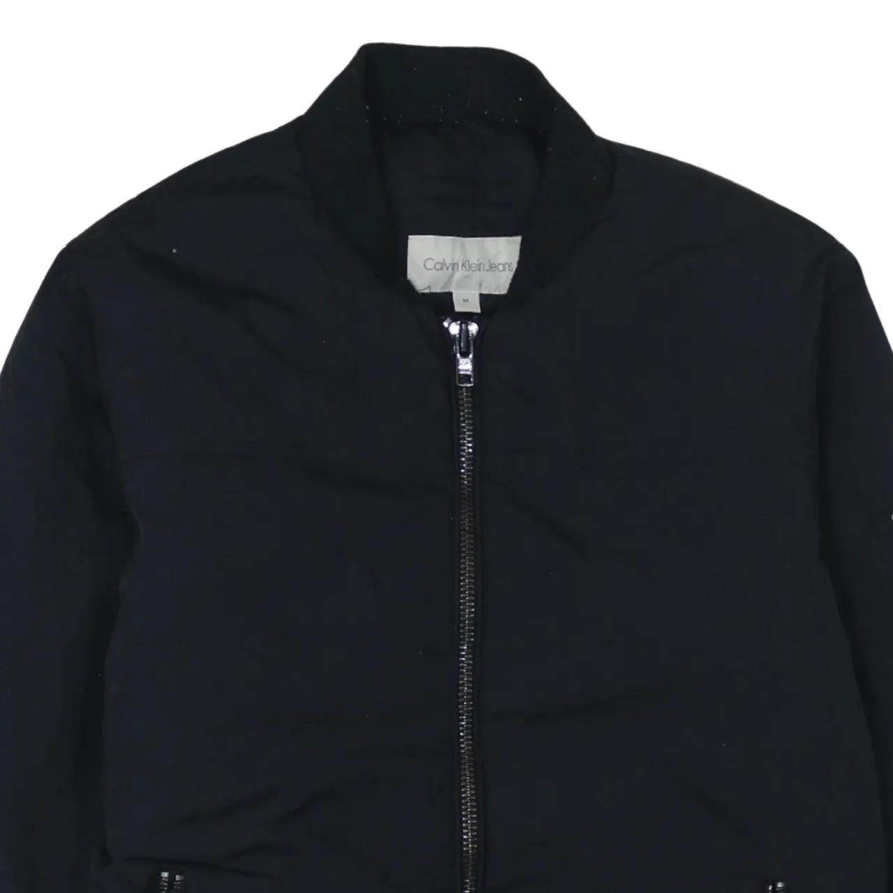 Calvin Klein 90's Plain Full Zip Up Windbreaker Medium Black sold by Vintage Club product image thumbnail 3