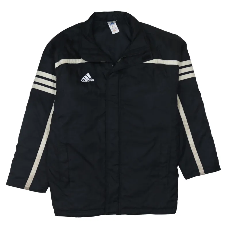 Adidas 90's Lightweight Full Zip Up Windbreaker Large Black made by Adidas