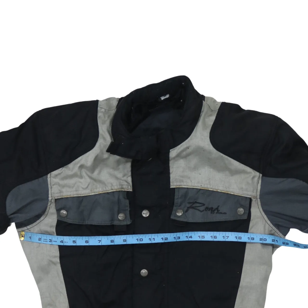Retro 90's Heavyweight Button Up Windbreaker Medium Black sold by Vintage Club product image thumbnail 5