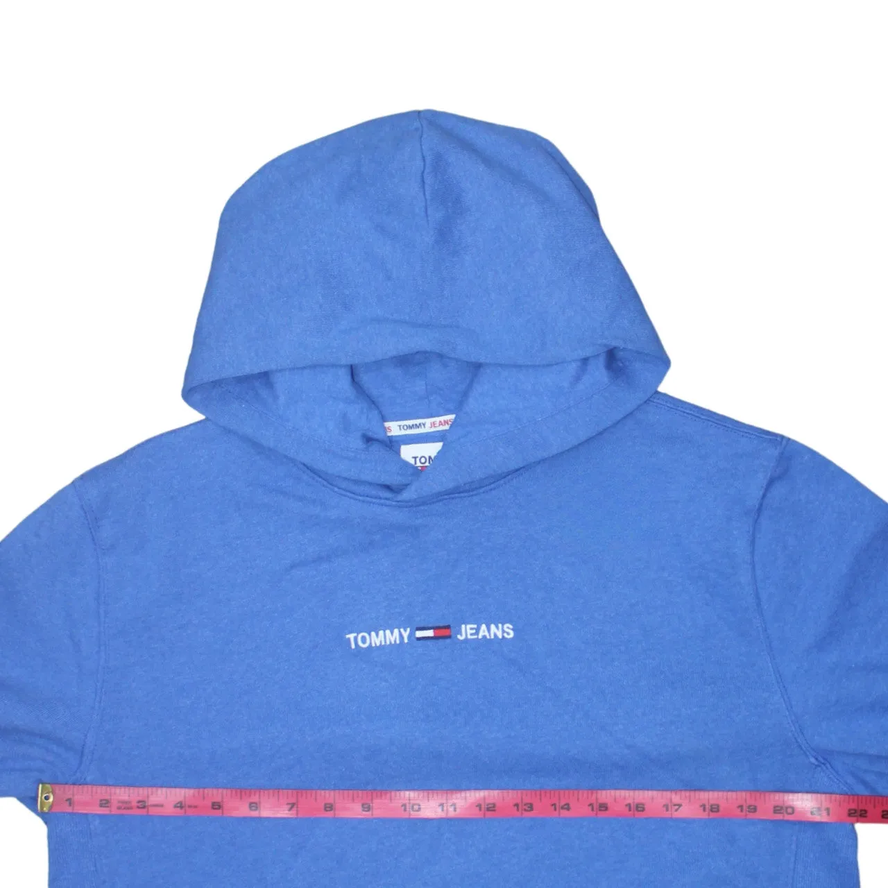 Tommy Hilfiger 90's Lightweight Pullover Hoodie Large Blue sold by Vintage Club product image thumbnail 5