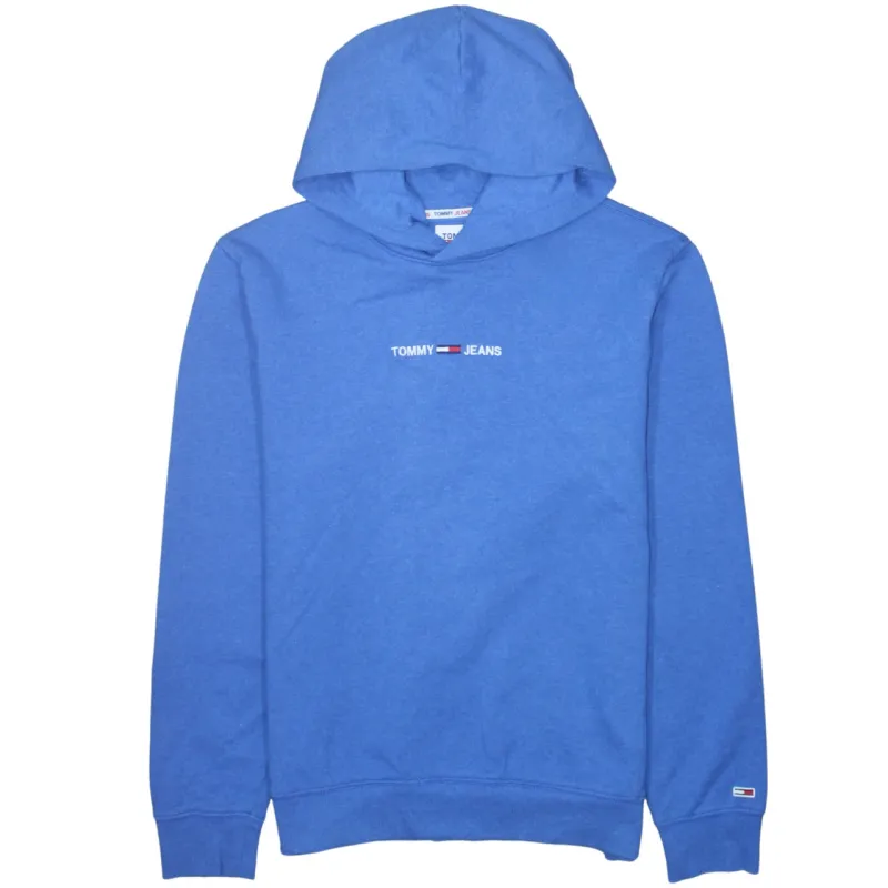 Tommy Hilfiger 90's Lightweight Pullover Hoodie Large Blue made by Tommy Hilfiger