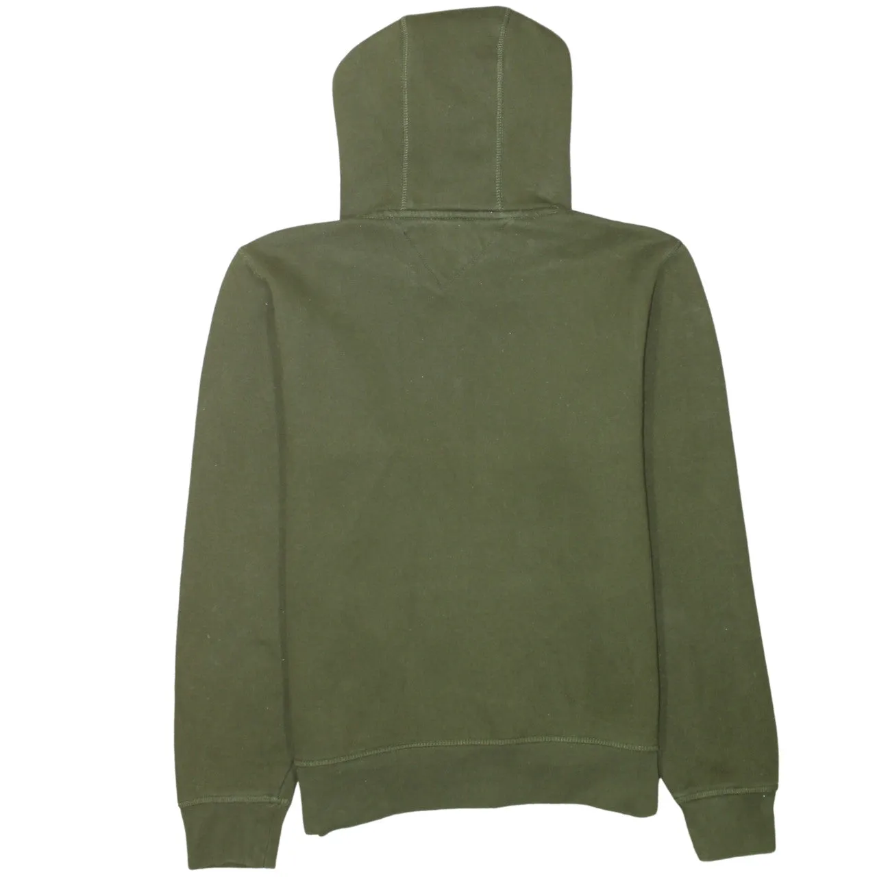 Tommy Hilfiger 90's Spellout Pullover Hoodie Small Green sold by Vintage Club product image thumbnail 2